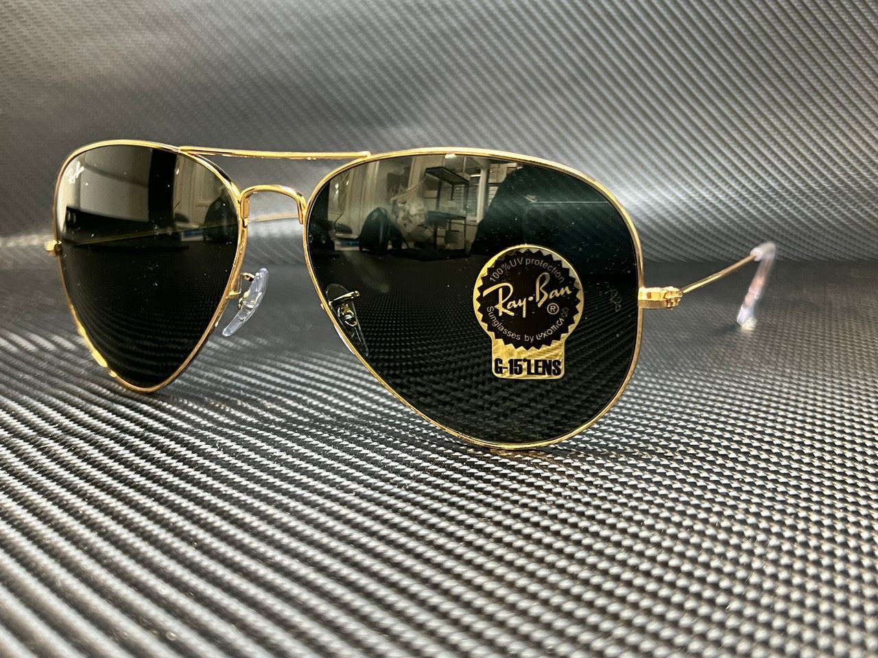 RAY BAN RB3025 001 Gold Aviator 62 mm Unisex Sunglasses