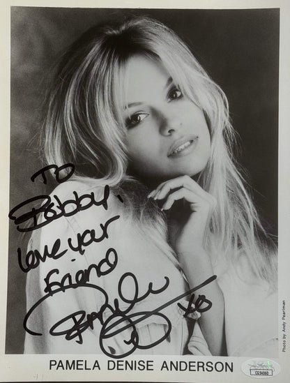 Pamela Anderson Autographed 8X10 Celebrity Photo (Jsa)