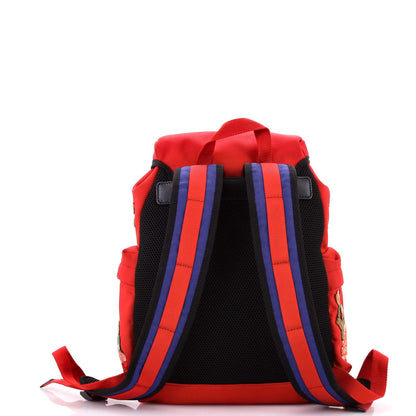 Gucci Techpack Backpack Embroidered Techno Canvas Small