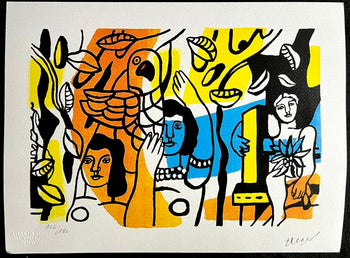 Fernand Lger Lithograph Coa (Original Numbered Signature Stamp)
