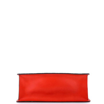 Gucci Sylvie Top Handle Bag Guccissima Leather With Applique Medium