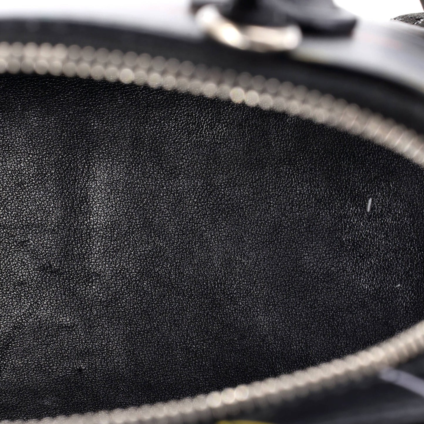 Balenciaga Logo Ville Bag Printed Leather Xxs