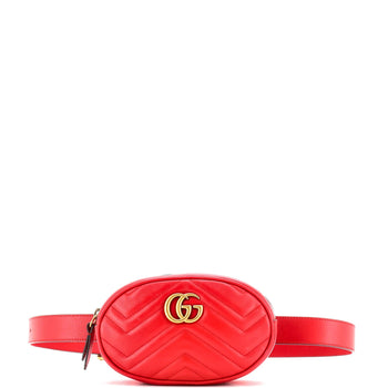 Gucci Gg Marmont Belt Bag Matelasse Leather