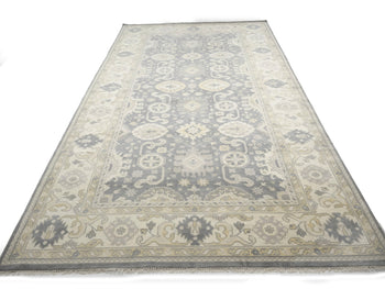 9X18 ft Handmade Oushak Chobi Oriental Rug Muted
