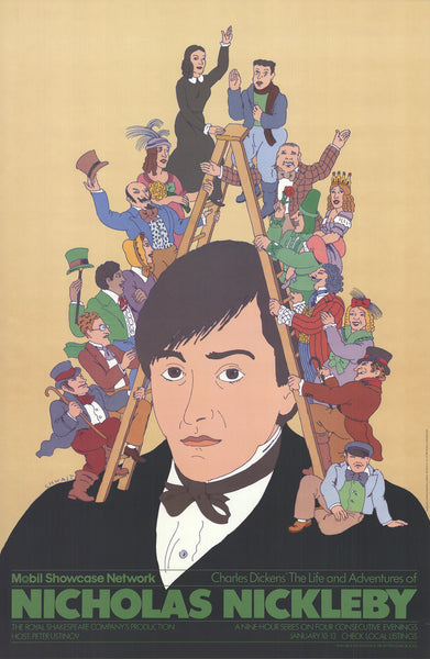 Seymour Chwast Nicholas Nickleby " Poster