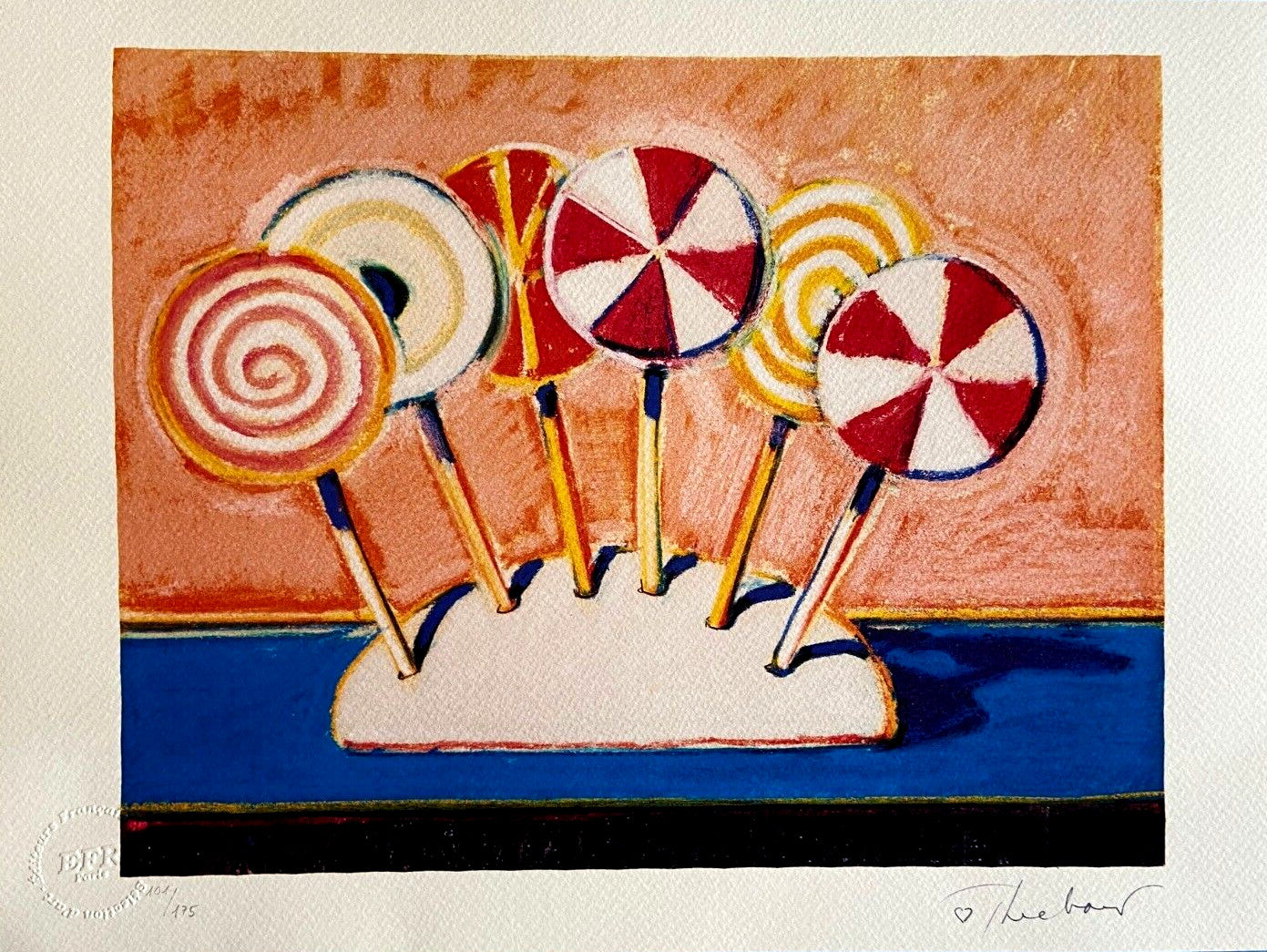 Wayne Thiebaud Lithograph Coa Numbered Signed