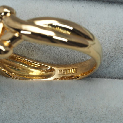 Celine Ring Diamond 0.21Ct Us6.5 18K 750 Yellow Gold