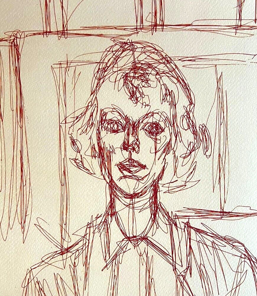 Alberto Giacometti Lithograph Coa Signed Hand Numbered In Pencil