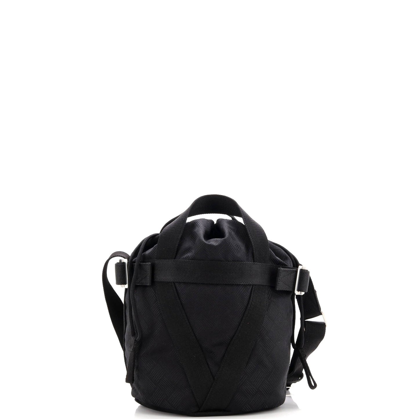 Bottega Veneta Convertible Drawstring Bucket Bag Intrecciato Effect Jacquard