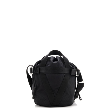 Bottega Veneta Convertible Drawstring Bucket Bag Intrecciato Effect Jacquard