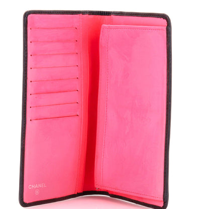 Chanel Cambon Bifold Wallet Quilted Calfskin Long