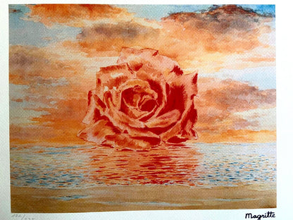 Ren Magritte Lithograph Coa Signed Numbered By Hand