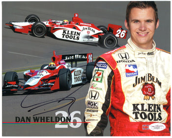 Dan Wheldon Autographed 8X12 Photo (Jsa)