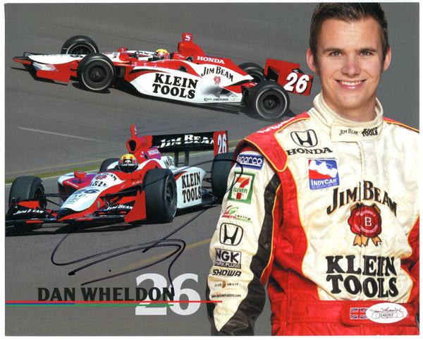 Dan Wheldon Autographed 8X12 Photo (Jsa)