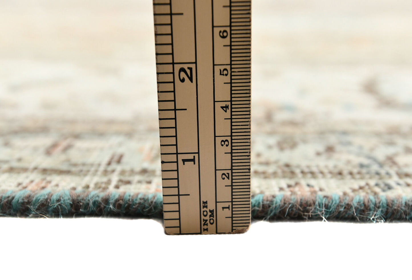 Semi-Antique Stone-Washed Oriental Rug Distressed