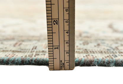 Semi-Antique Stone-Washed Oriental Rug Distressed