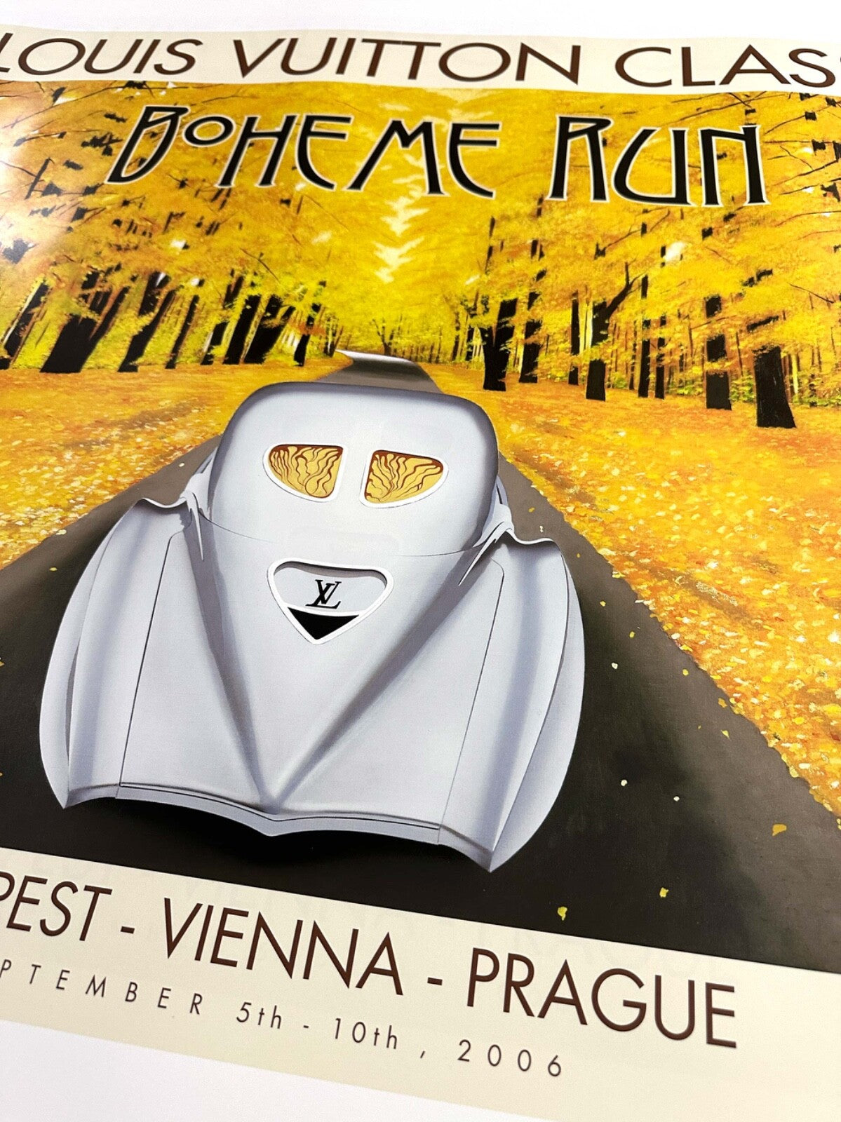 Louis Vuitton Boheme Run 2006  Poster Original Hand Signed By Razzia Med Format