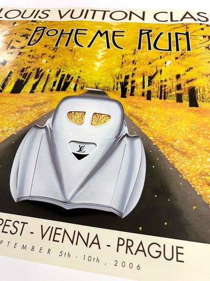Louis Vuitton Boheme Run 2006  Poster Original Hand Signed By Razzia Med Format