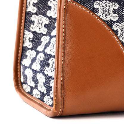 Celine Horizontal Cabas Tote Triomphe Canvas