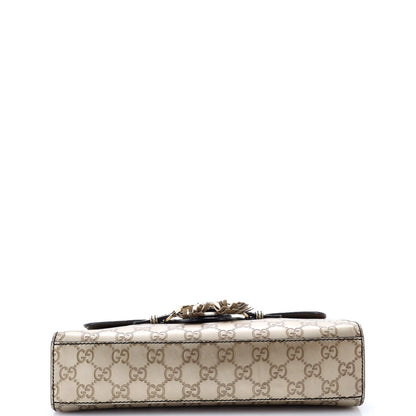 Gucci Emily Chain Flap Bag Guccissima Leather Medium