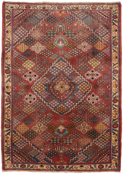 Handmade Vintage Tribal Floral Oriental Rug