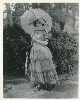 Carol Dempster Auto Silent Films Signed  8X10 Photo Actress Psa/Dna 178057
