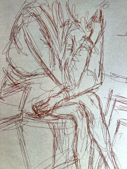 Alberto Giacometti Lithograph ( Coa Signed In Pen) Numbered By Hand