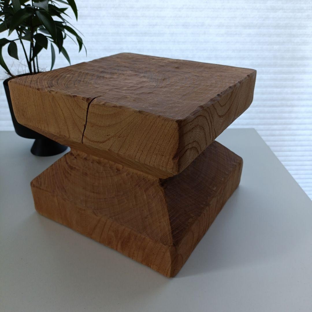 Flower stand planter stand African stool Senufo teak One-of-a-kind Rare Object