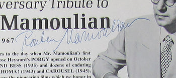 Rouben Mamoulian Director Autographed Magazine Photo Psa/Dna 177053
