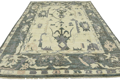 8X10 Ft Oushak Peshawar Oriental Rug Floral