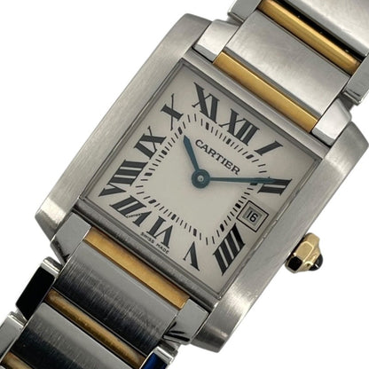 Cartier Tank Franaise Mm W51012Q4 White K18/Ss