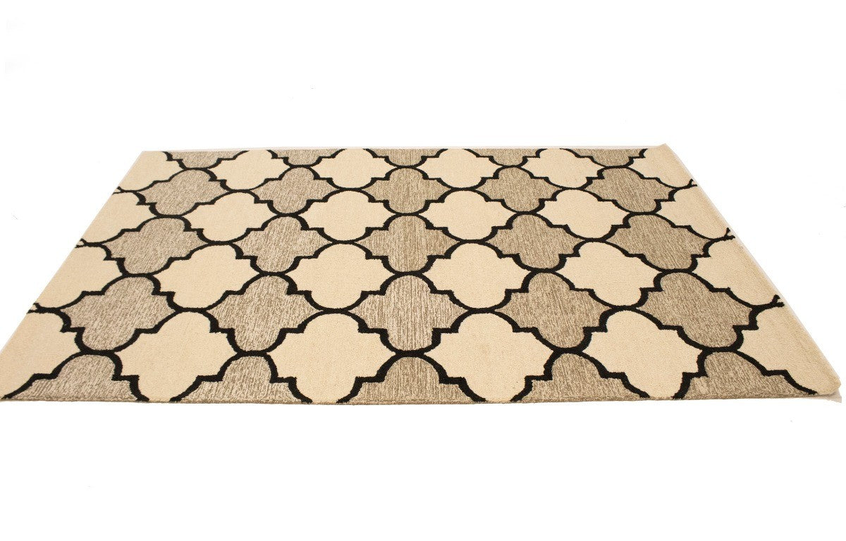 Hand tufted multicolored trellis rug contemporary wool modern carpet