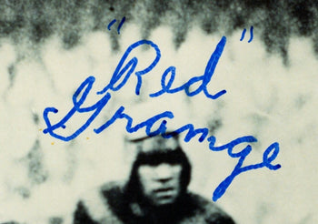 Red Grange Hof Signed 8X10 Photo Chicago Bears