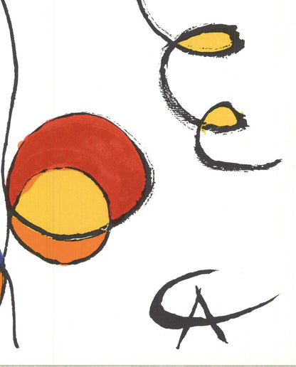 Alexander Calder Spirales " Lithograph Surrealism Multicolor