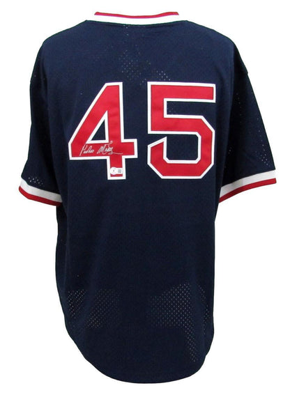 Pedro Martinez Hof Autographed Mitchell & Ness Jersey Red Sox Beckett 176378