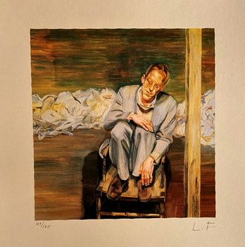 Lucian Freud, Hand-Signed Limited Lithograph Coa Numbered