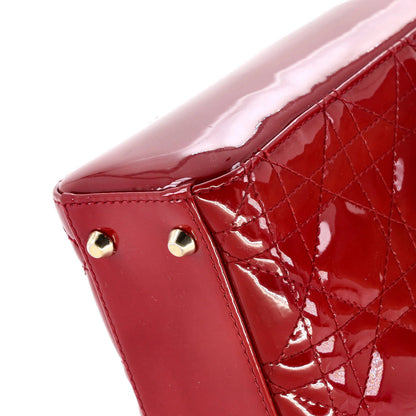Christian Dior Lady Dior Chain Bag Cannage Quilt Patent Mini