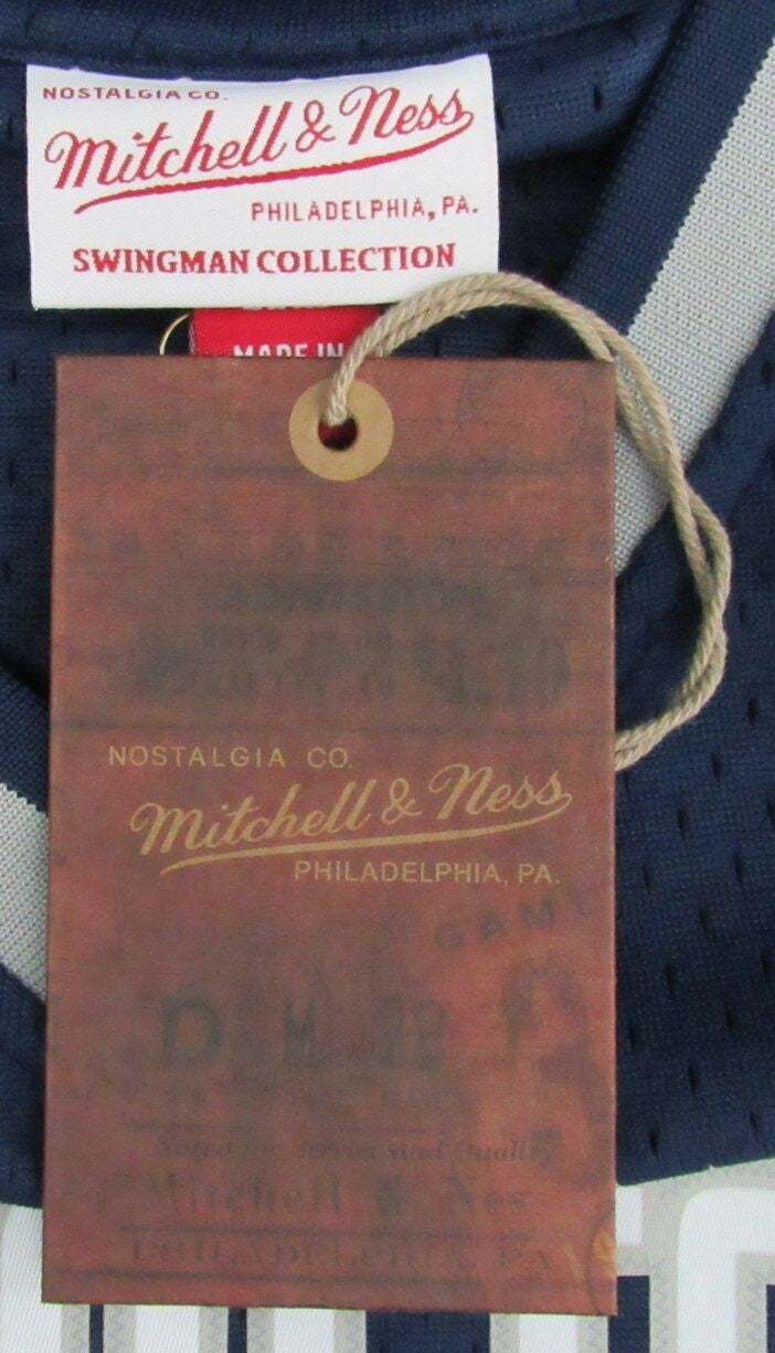 Allen Iverson Hof Autographed Blue Mitchell & Ness Jersey Georgetown Jsa 181840