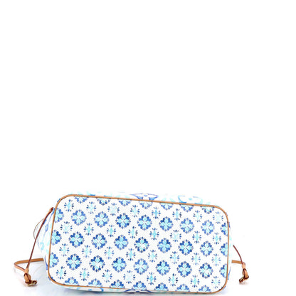 Louis Vuitton Neverfull Nm Tote By The Pool Monogram Tile Canvas Mm