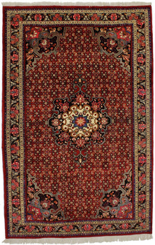 Rare Vintage Handmade Oriental Rug Floral Tribal
