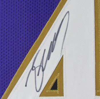 Zay Flowers Autographed Purple Football Jersey
