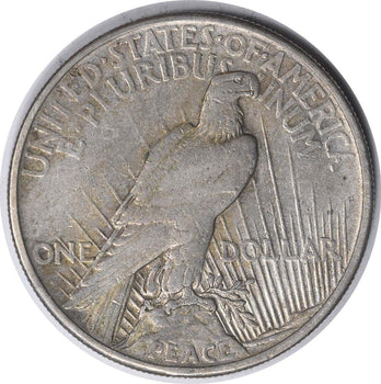 1921 VAM 3 Peace Dollar Line Through L VF