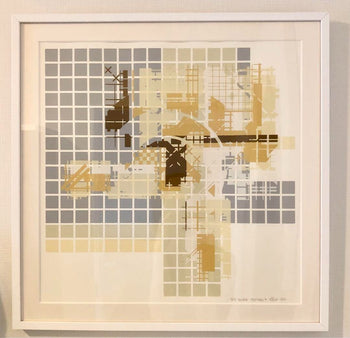 Zedz Original Screenprint Art Print Unique Editions Signed Framed 2014 Yellow