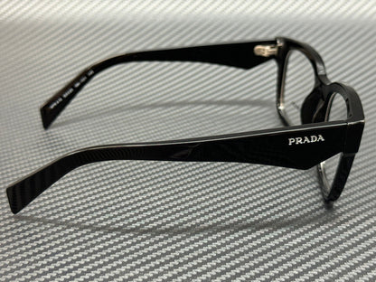 PRADA PR A10V 16K1O1 Black Men's 53 mm Eyeglasses