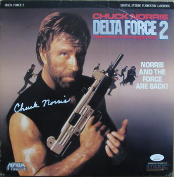 Chuck Norris Autographed Laser Disk 
