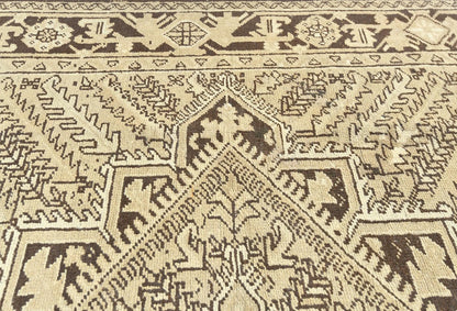 Distressed Vintage Oriental Rug 7X10 Ft Muted