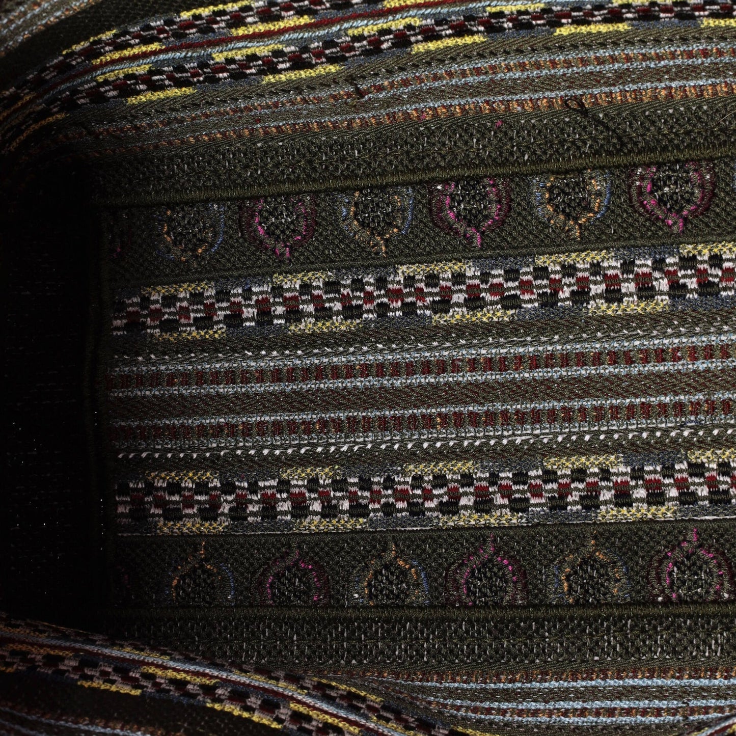 Christian Dior Diorcamp Messenger Bag Embroidered Canvas