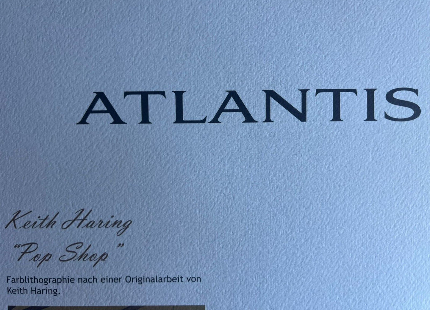 Keith Haring Lithograph From A Painting