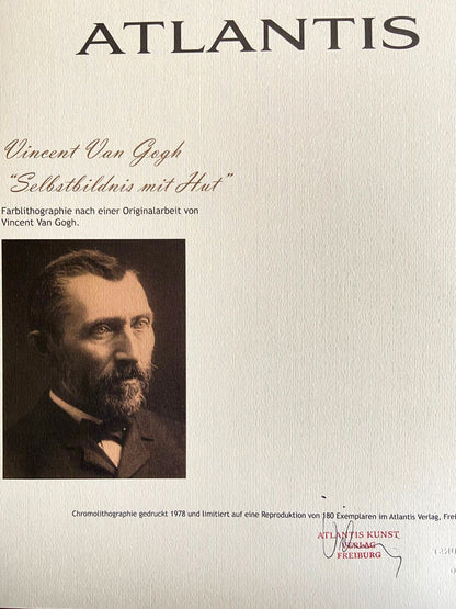 Vincent Van Gogh Lithograph From A Painting Coa Signed Numbered Egon/Schiele