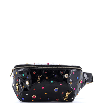 Saint Laurent Classic Monogram Belt Bag Embellished Leather
